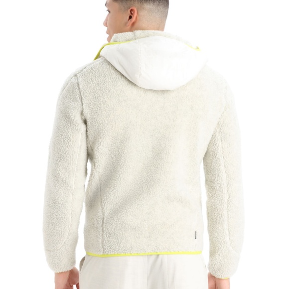 Icebreaker Men's RealFleece Merino High Pile 2-Way Zip Hood 800 Fleece MEDIUM - Picture 2 of 9